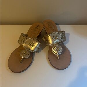 Gold Wedge Jack Roger’s Sandals